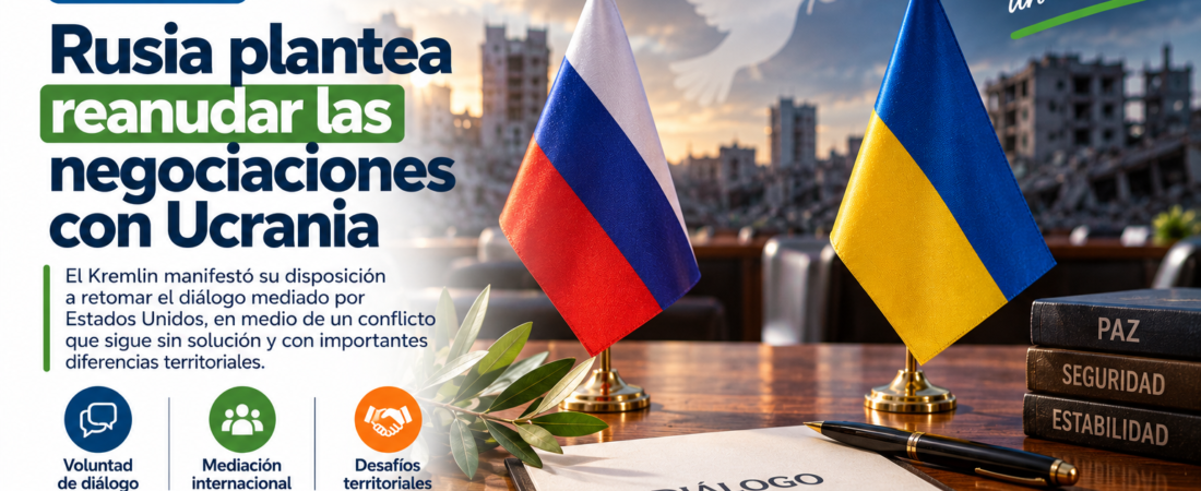 Rusia plantea reanudar las negociaciones con Ucrania